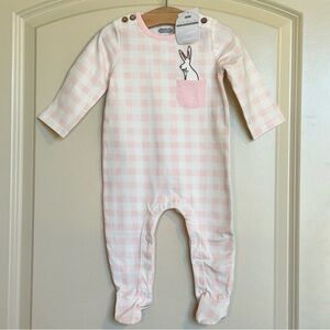 NWT 3-6M Mud Pie Bunny Pocket Sleeper